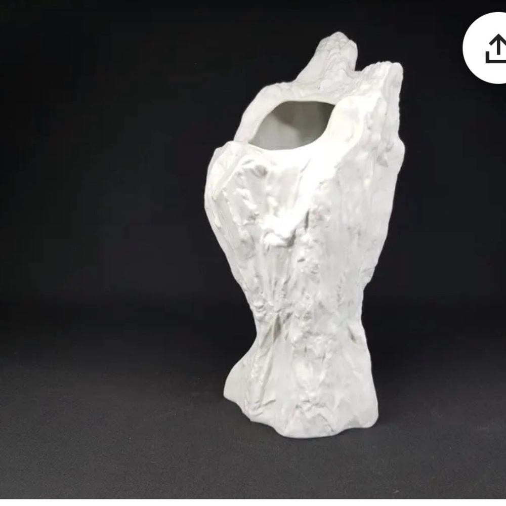 White Sculptural Vase